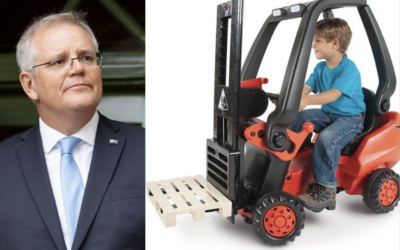 This Fisher-Price Forklift Comes With Official License And Industry Contacts!