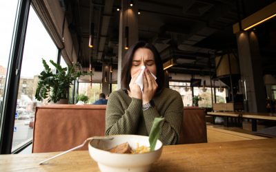 Life Hack! Woman With Severe Cold Blows Nose To Momentarily Taste Lunch